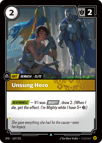 front of card Unsung Hero [Spiritforged] 167/221