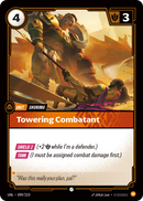 front of card Towering Combatant [Unleashed] 099/219