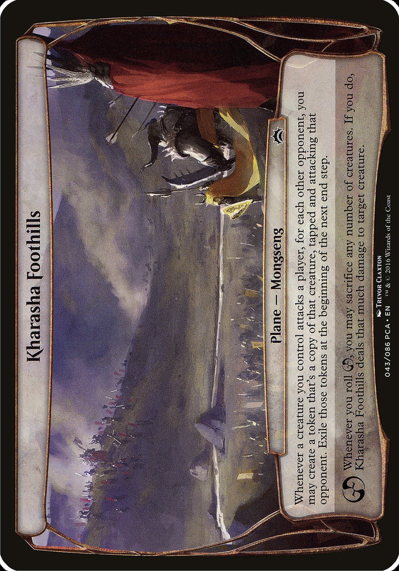 (Oversized Plane) Kharasha Foothills [Planechase Anthology Planes]