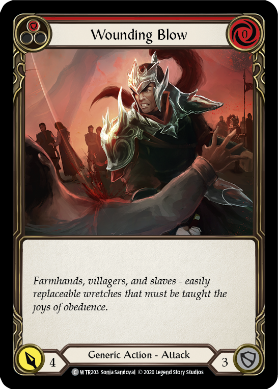 Wounding Blow (Red) [U-WTR203] (Welcome to Rathe Unlimited) Unlimited Rainbow Foil
