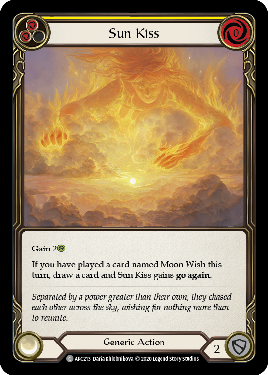 Sun Kiss (Yellow) [U-ARC213] (Arcane Rising Unlimited) Unlimited Normal
