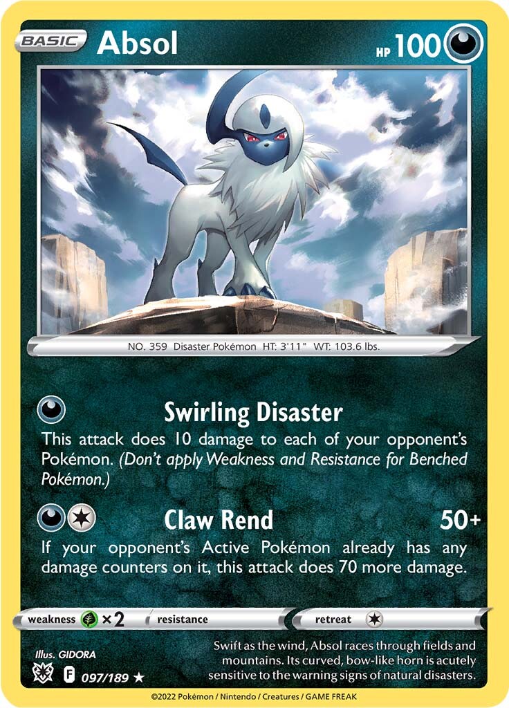 Absol (097/189) (Sword & Shield: Astral Radiance) [Theme Deck Exclusive]