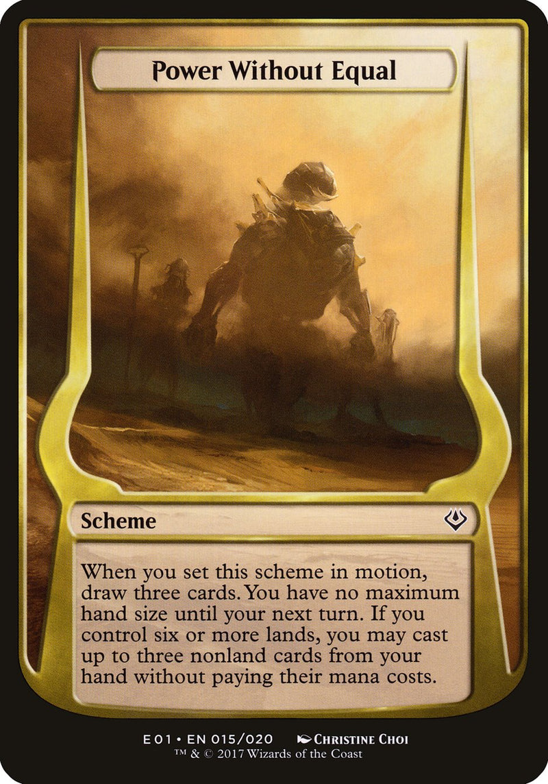 (Oversized Schemes) Power Without Equal [Archenemy: Nicol Bolas Schemes]