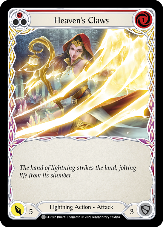 Heaven's Claws (Red) [ELE192] (Tales of Aria) 1st Edition Rainbow Foil