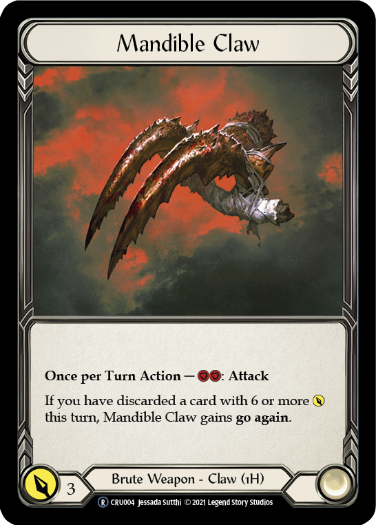 Mandible Claw [U-CRU004] (Crucible of War Unlimited) Unlimited Rainbow Foil