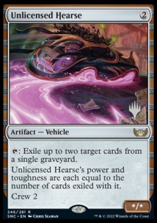 Unlicensed Hearse (Promo Pack) [Streets of New Capenna Promo Pack]