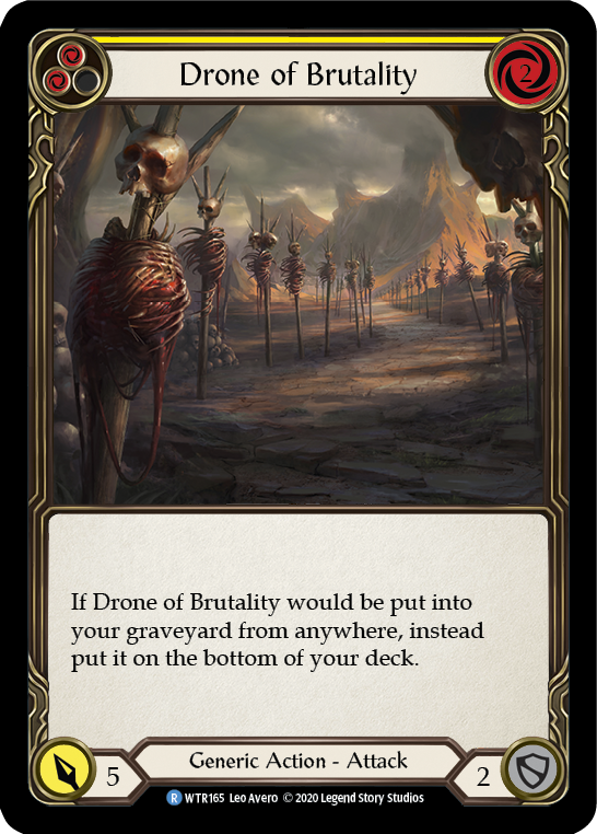Drone of Brutality (Yellow) [U-WTR165] (Welcome to Rathe Unlimited) Unlimited Rainbow Foil