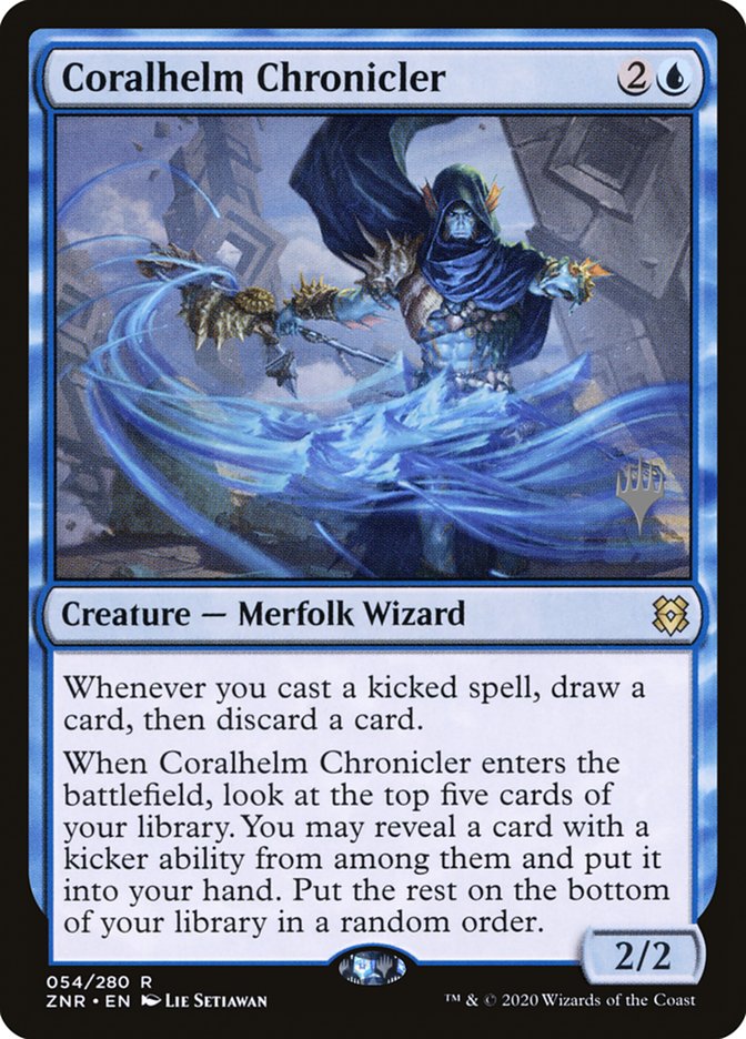 Coralhelm Chronicler (Promo Pack) [Zendikar Rising Promo Pack]