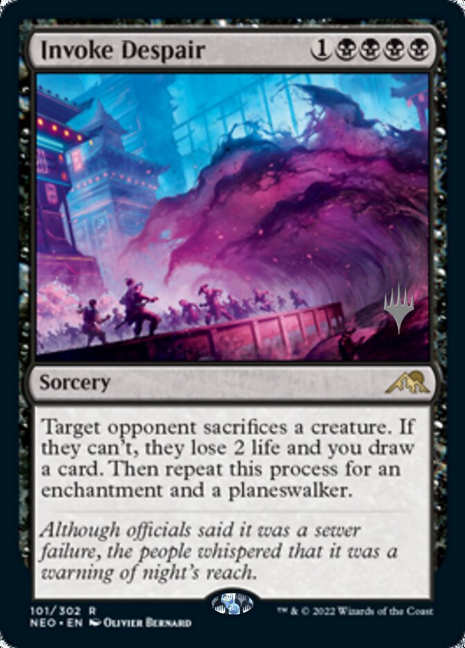 Invoke Despair (Promo Pack) [Kamigawa: Neon Dynasty Promo Pack]