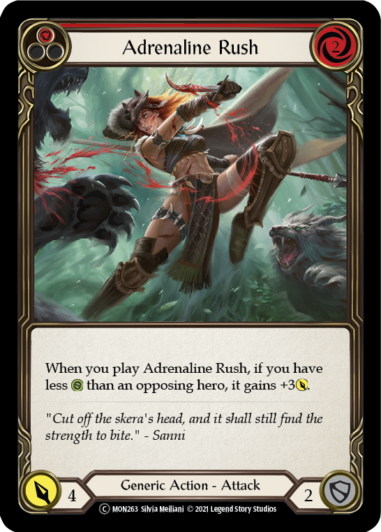 Adrenaline Rush (Red) [U-MON263] (Monarch Unlimited) Unlimited Normal