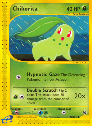 Chikorita (99/165) [Expedition: E-Card Base Set]