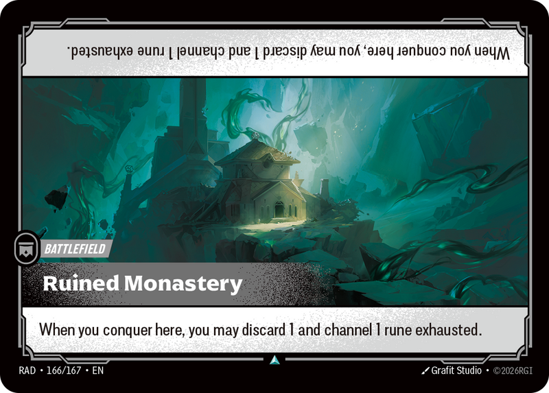 front of card Ruined Monastery [Radiance] 166/167