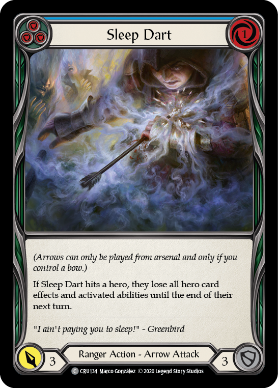 Sleep Dart (Blue) [CRU134] (Crucible of War) 1st Edition Rainbow Foil