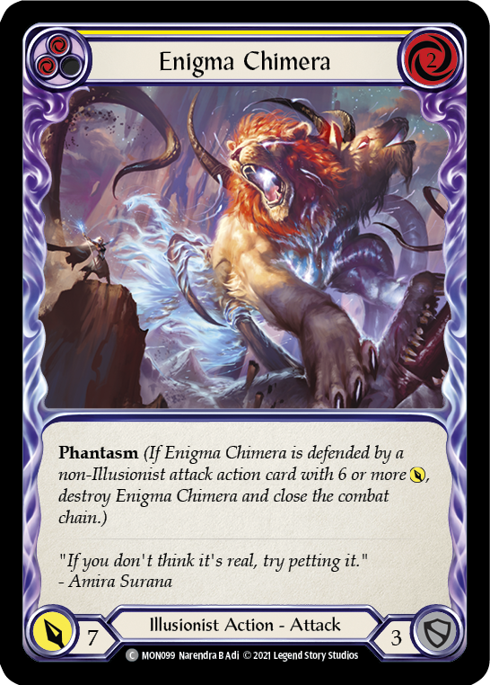 Enigma Chimera (Yellow) [MON099] (Monarch) 1st Edition Normal