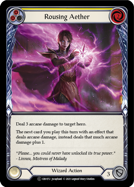 Rousing Aether (Yellow) [U-CRU172] (Crucible of War Unlimited) Unlimited Rainbow Foil