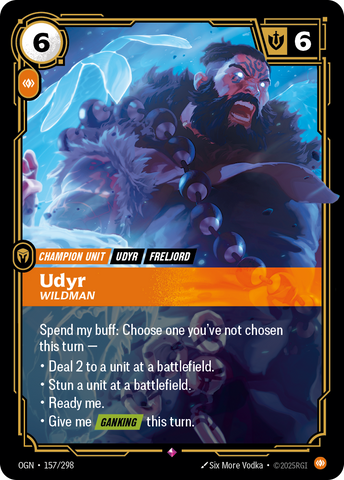 front of card Udyr, Wildman [Origins] #157