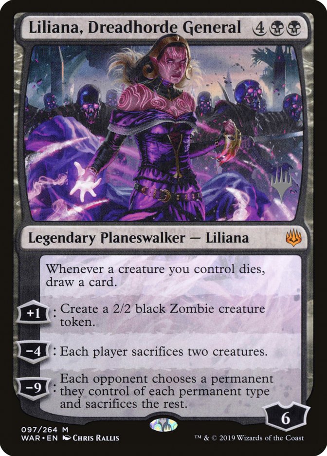 Liliana, Dreadhorde General (Promo Pack) [War of the Spark Promo Pack]
