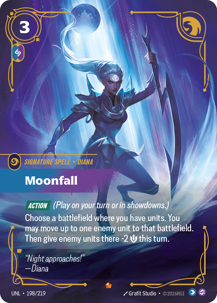 front of card Moonfall [Unleashed] 198/219
