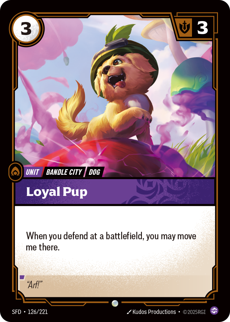 front of card Loyal Pup [Spiritforged] 126/221
