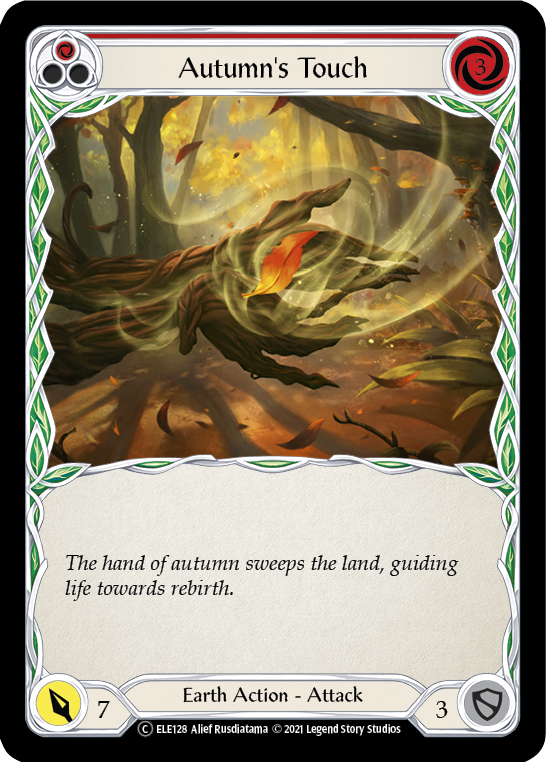 Autumn's Touch (Red) [U-ELE128] (Tales of Aria Unlimited) Unlimited Rainbow Foil