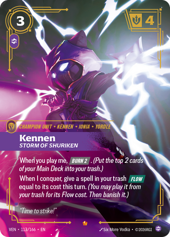 front of card Kennen, Storm of Shuriken [Vendetta] 113/166