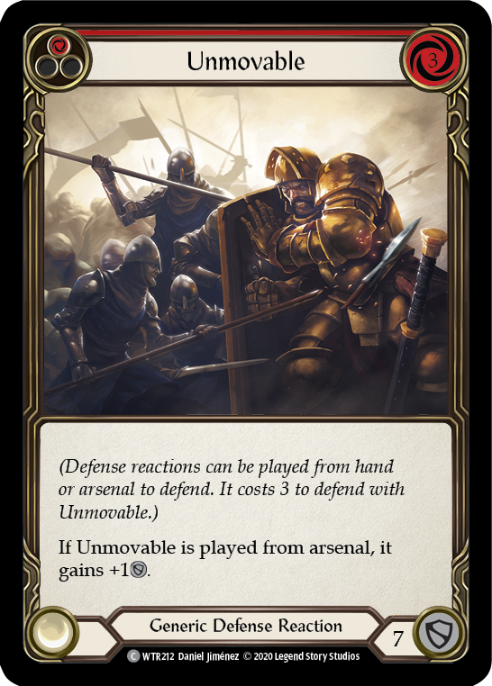 Unmovable (Red) [U-WTR212] (Welcome to Rathe Unlimited) Unlimited Normal
