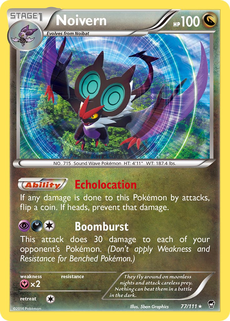 Noivern (77/111) (Cosmos Holo) (Blister Exclusive) (XY: Furious Fists) [Theme Deck Exclusive]