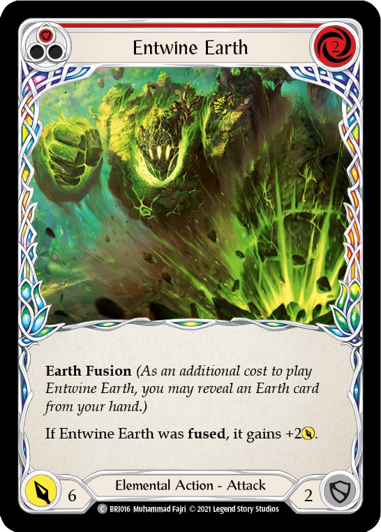 Entwine Earth (Red) [BRI016] (Tales of Aria Briar Blitz Deck) 1st Edition Normal