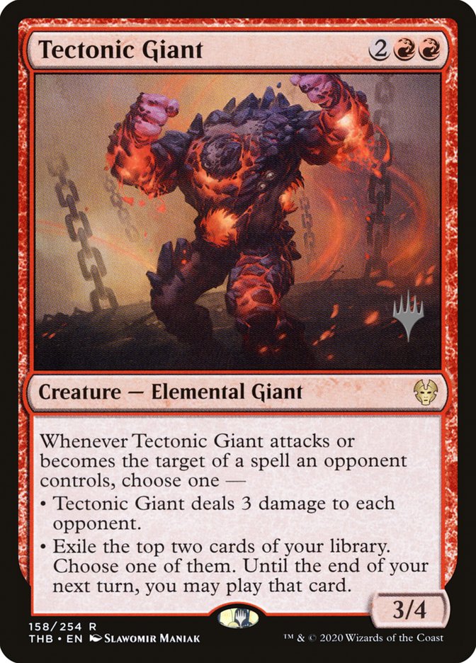 Tectonic Giant (Promo Pack) [Theros Beyond Death Promo Pack]
