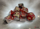 Chessex Lab Dice - Borealis - Cosmos/Gold 7-Dice Set - CHX 30064