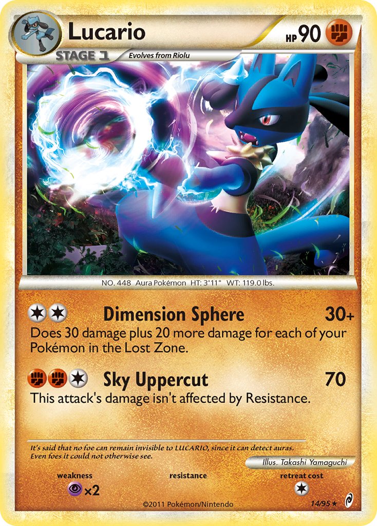Lucario (14/95) (HeartGold & SoulSilver: Call of Legends) [Theme Deck Exclusive]