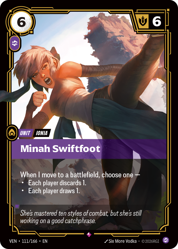front of card Minah Swiftfoot [Vendetta] 111/166
