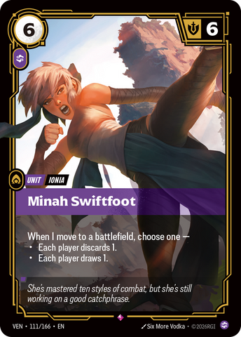 front of card Minah Swiftfoot [Vendetta] 111/166