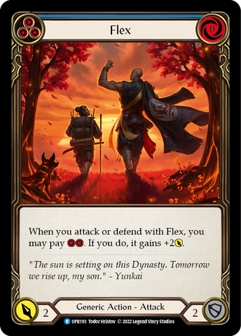 Flex (Blue) [UPR193] (Uprising) Rainbow Foil