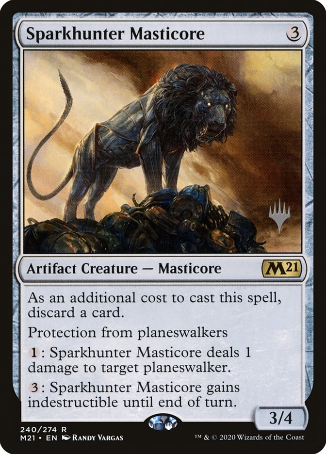Sparkhunter Masticore (Promo Pack) [Core Set 2021 Promo Pack]