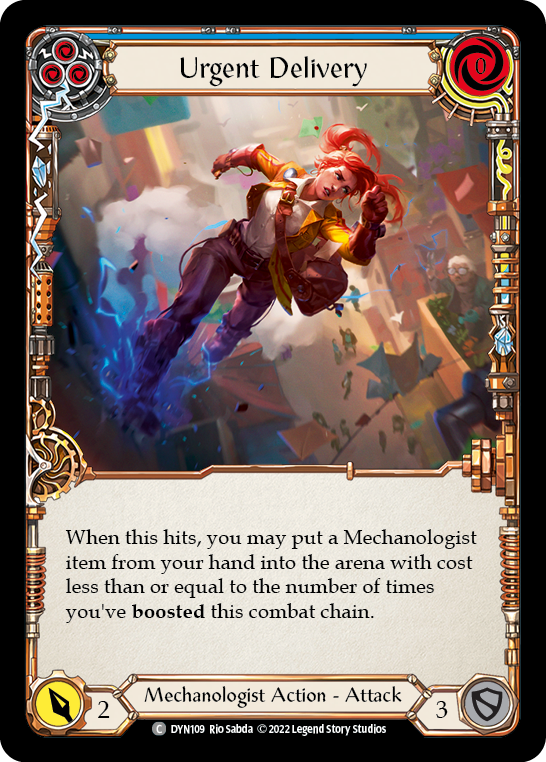 Urgent Delivery (Blue) [DYN109] (Dynasty) Rainbow Foil