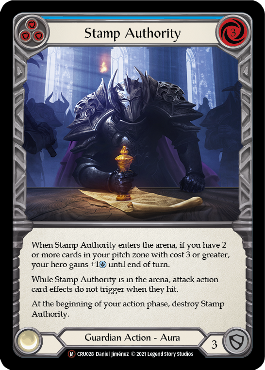 Stamp Authority [U-CRU028] (Crucible of War Unlimited) Unlimited Rainbow Foil