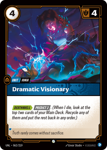 front of card Dramatic Visionary [Unleashed] 062/219