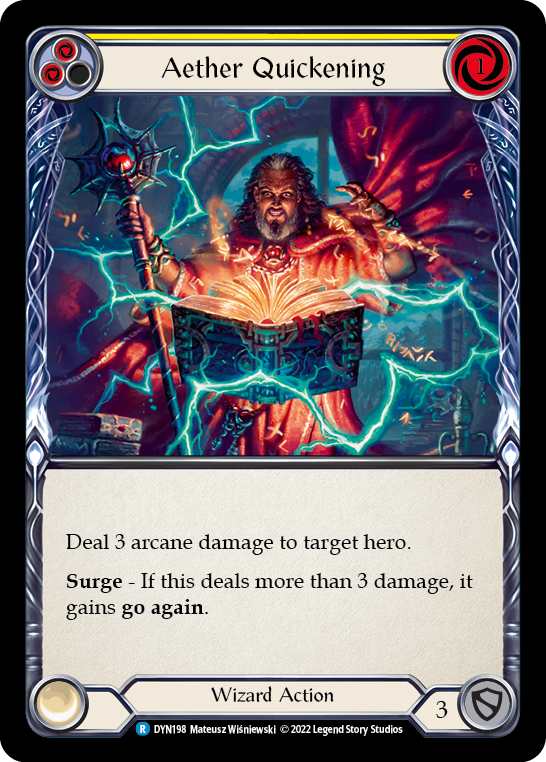 Aether Quickening (Yellow) [DYN198] (Dynasty) Rainbow Foil