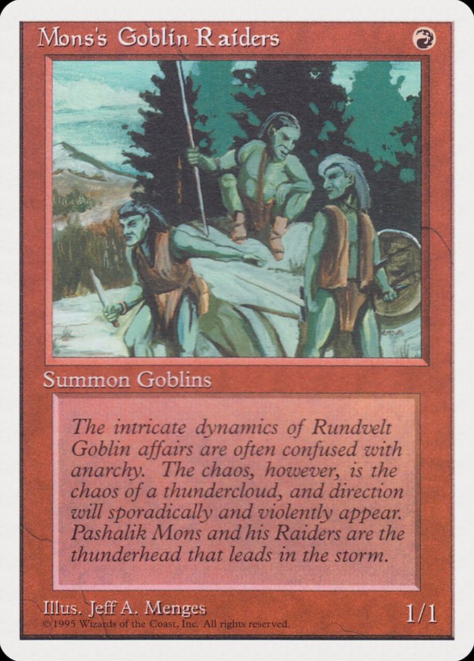 Mons's Goblin Raiders (1995 Reprint) [Rivals Quick Start Set]