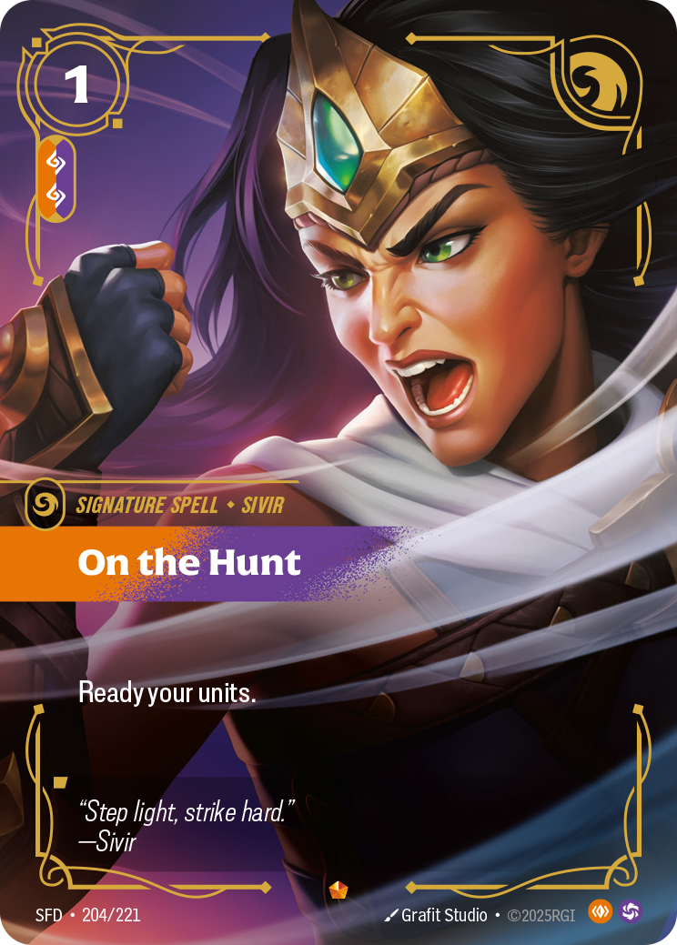 front of card On the Hunt [Spiritforged] 204/221