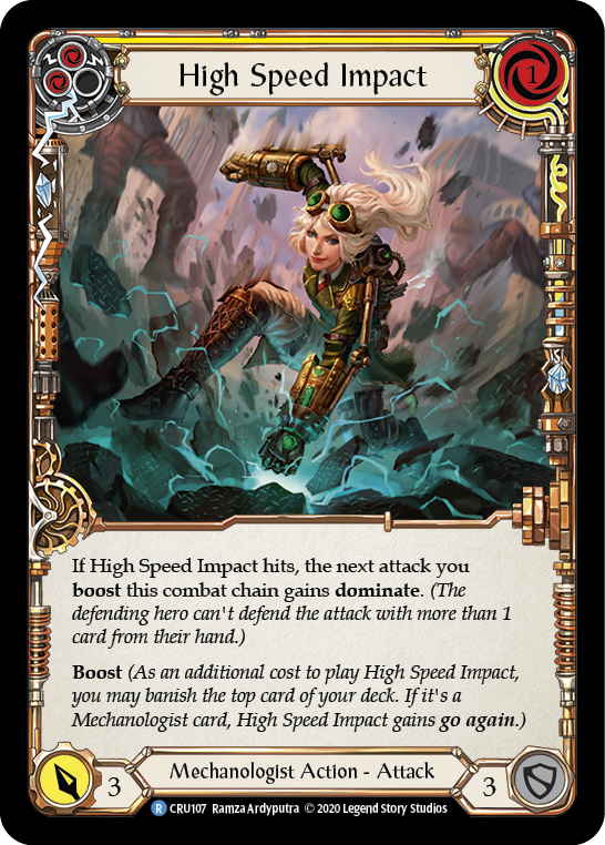 High Speed Impact (Yellow) [CRU107] (Crucible of War) 1st Edition Normal
