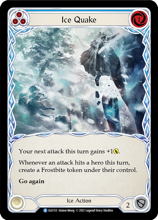 Ice Quake (Blue) [ELE153] (Tales of Aria) 1st Edition Rainbow Foil