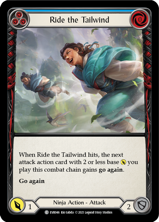 Ride the Tailwind (Blue) [EVR046] (Everfest) 1st Edition Rainbow Foil