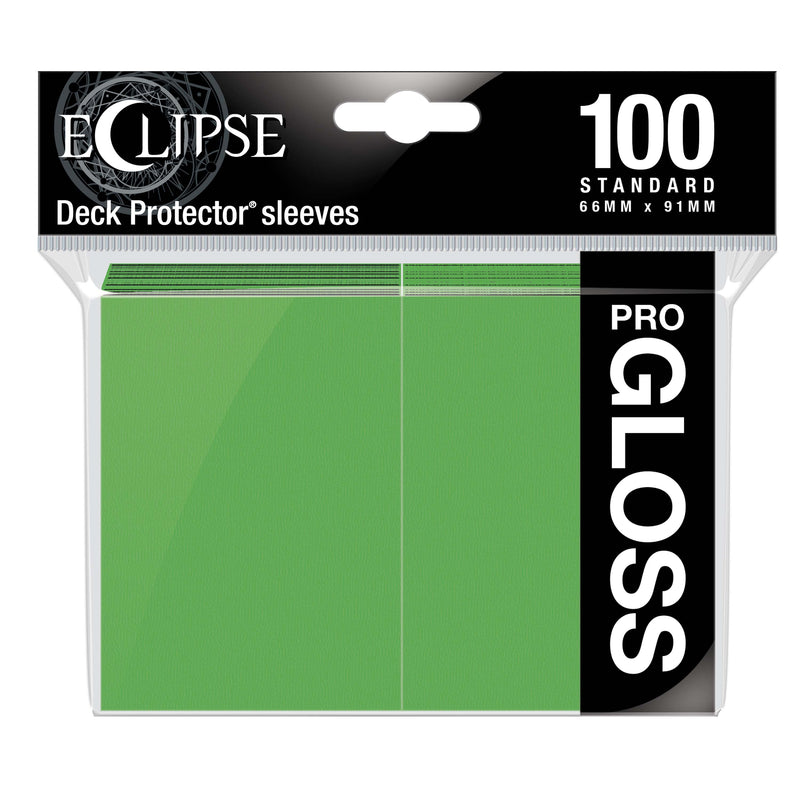 Ultra PRO: Standard 100ct Sleeves - Eclipse Gloss (Lime Green)