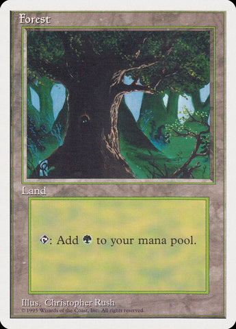 Forest (Creature in Tree Hole) (1995 Reprint) [Rivals Quick Start Set]
