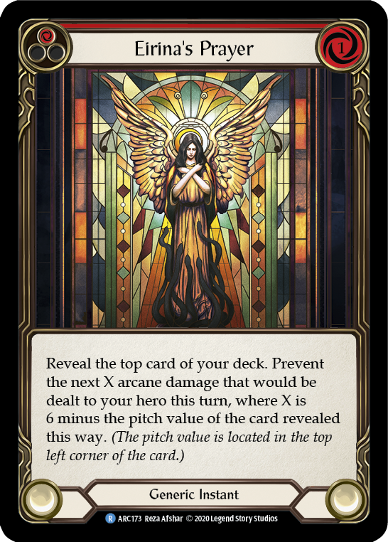 Eirina's Prayer (Red) [U-ARC173] (Arcane Rising Unlimited) Unlimited Normal