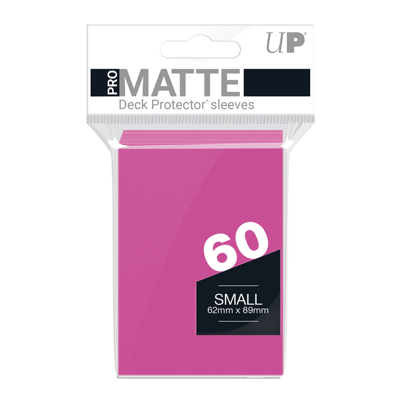 Ultra PRO: Small 60ct Sleeves - PRO-Matte (Bright Pink)