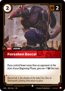 front of card Forsaken Baccai [Vendetta] 005/166