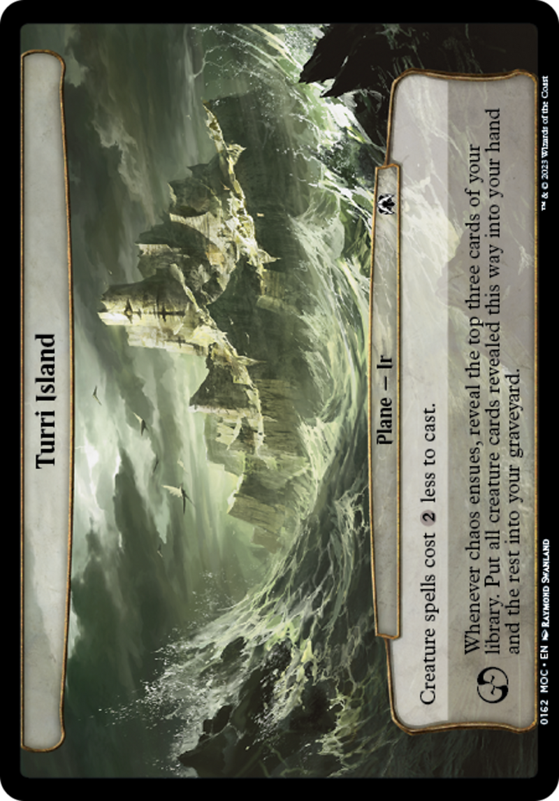 (Oversized Plane) Turri Island [March of the Machine Commander Planes]